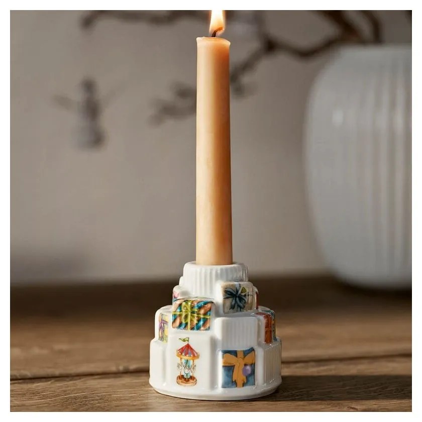 Keramický svietnik s vianočným motívom Hammershøi Christmas Gifts – Kähler Design