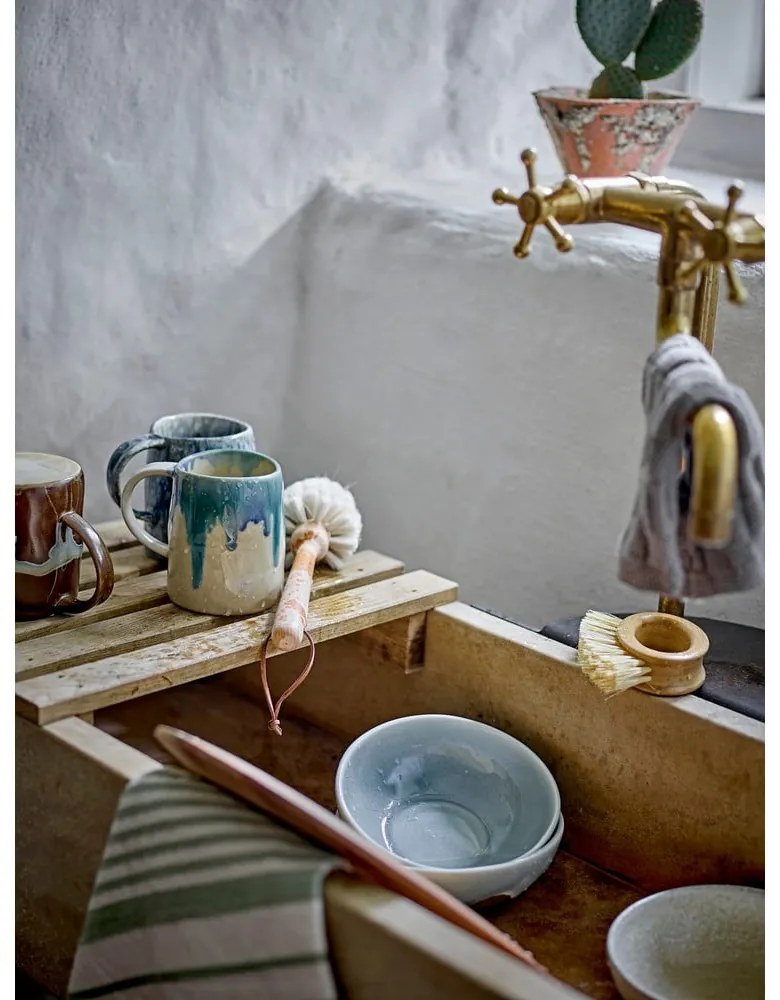 Modrý/béžový hrnček z kameniny 450 ml Yori – Bloomingville