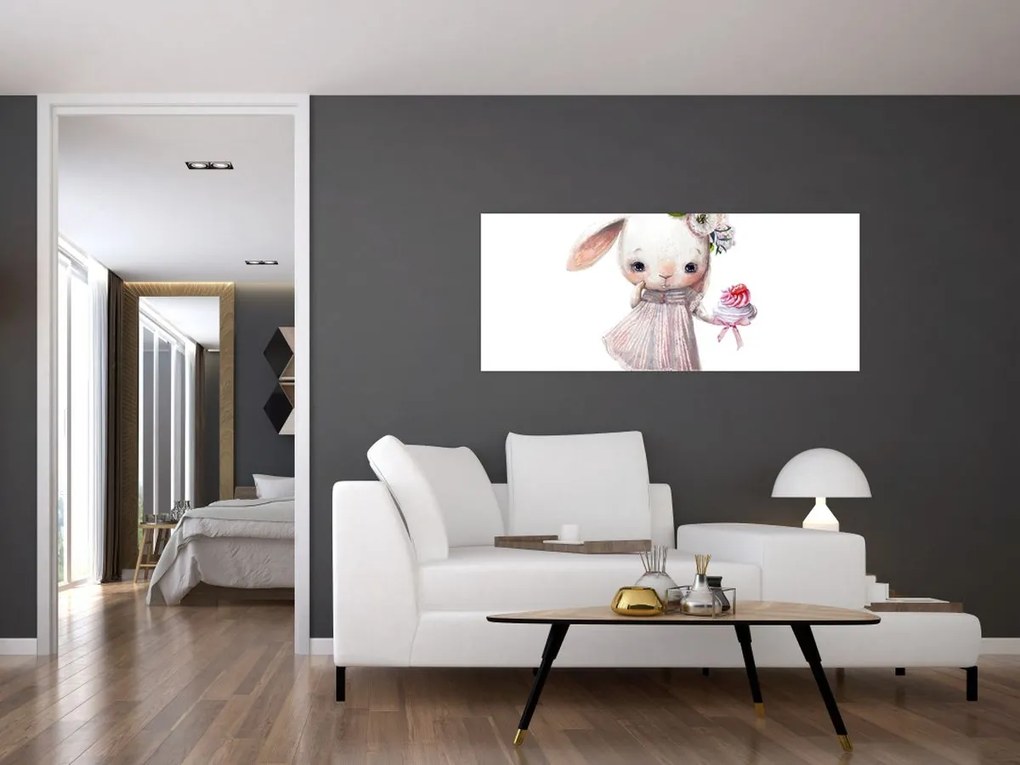 Obraz - Akvarelové zvieratko N⁰1 (120x50 cm)
