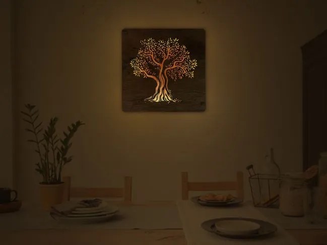 Obraz na stenu strom Olivovník na batérie