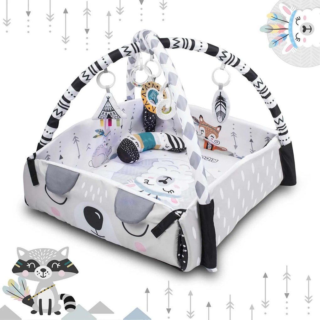 Interaktívna vzdelávacia podložka 110 x 100 cm Boho Ricokids