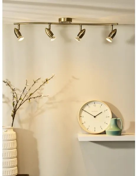 Lucide 13955/20/03 - LED bodové svietidlo CARO-LED 4xGU10/5W/230V bronz
