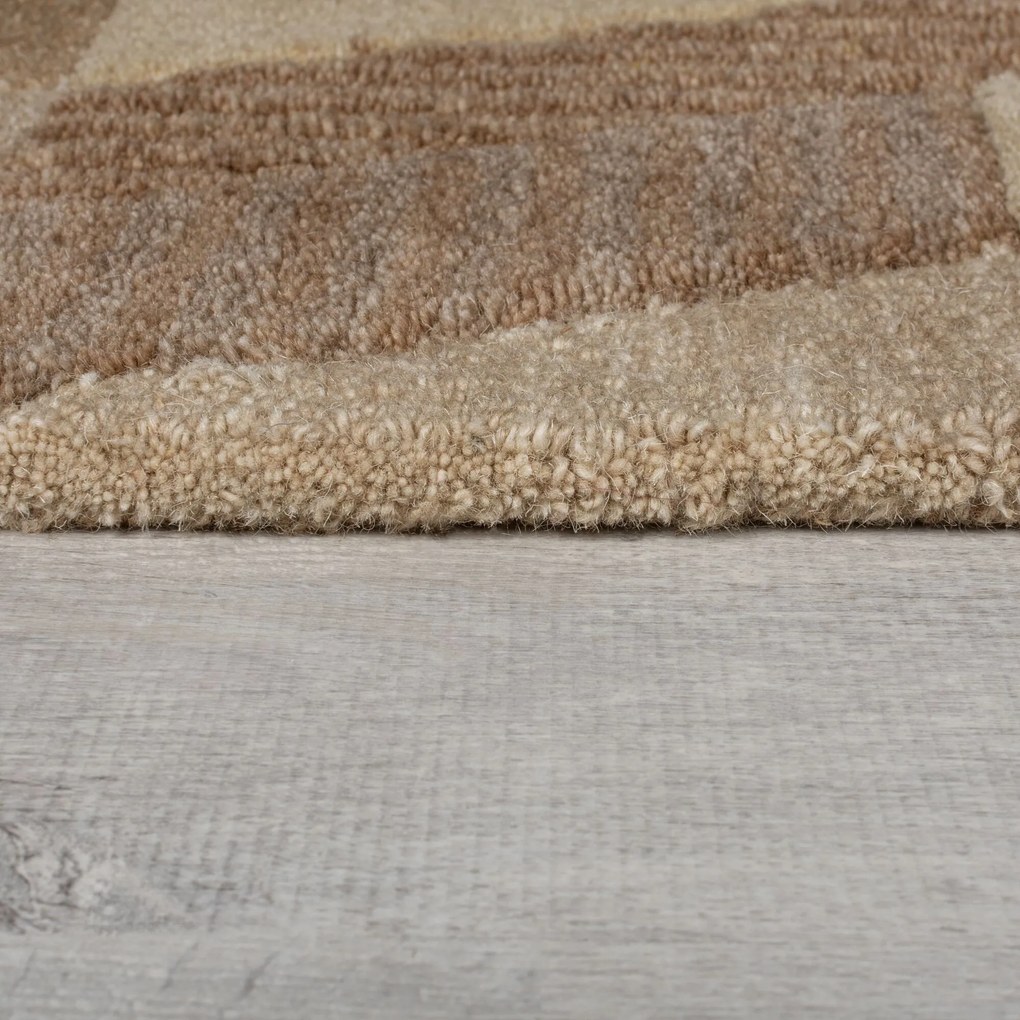 Flair Rugs, Kusový koberec Moda Asher Natural, 120x170, hnedá, chodba / predsieň