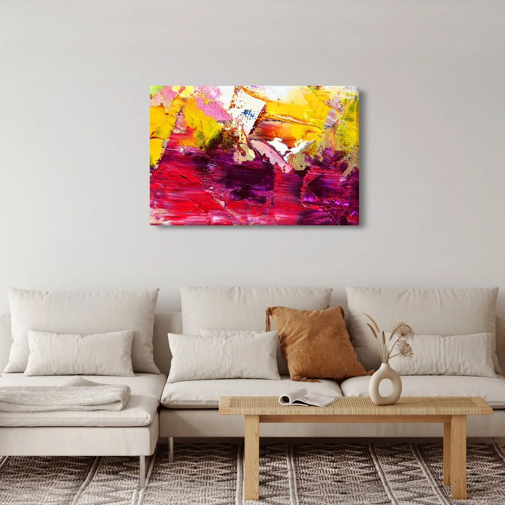 Obraz abstrakcie - maľba (90x60 cm)