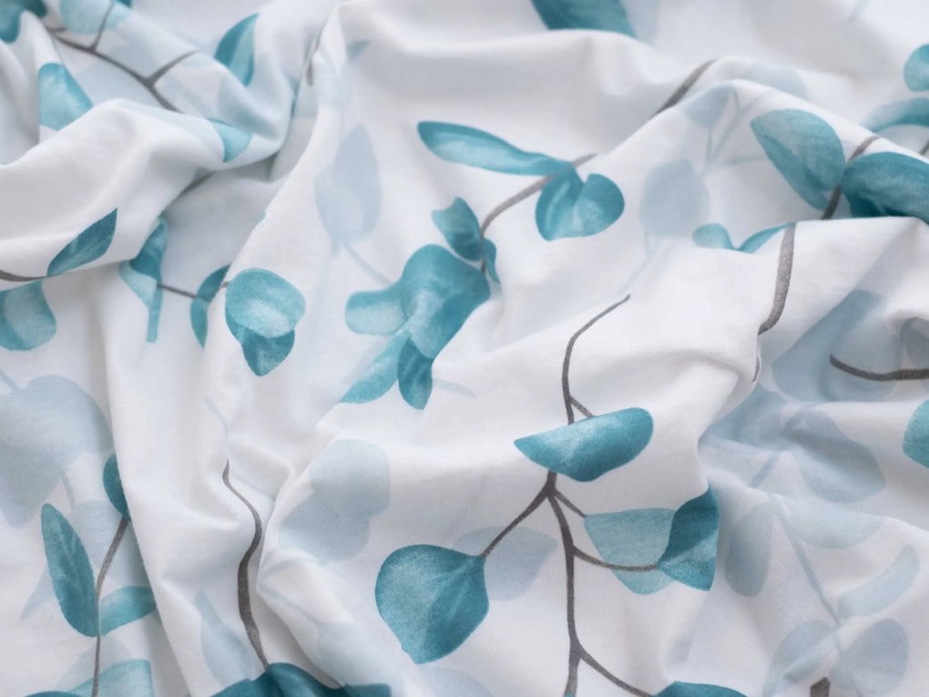 Obliečka Mako jersey 70×90 cm – Eukalyptus