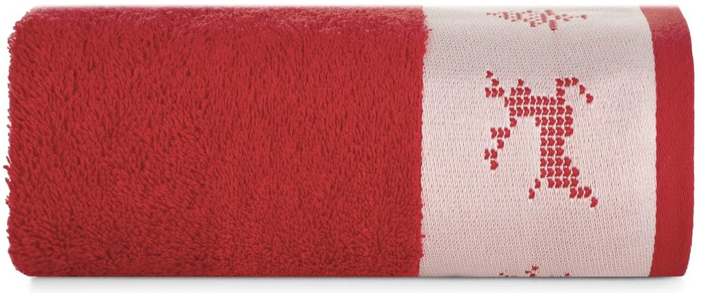 VIANOČNÝ FROTÉ UTERÁK NOEL SADA 3KS 70X140 CM ČERVENÁ