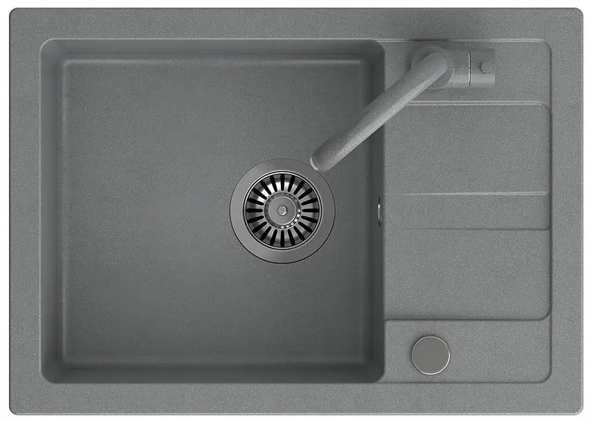 Drez Go-Smart šedá 62x44x17.5 + batéria + sifón