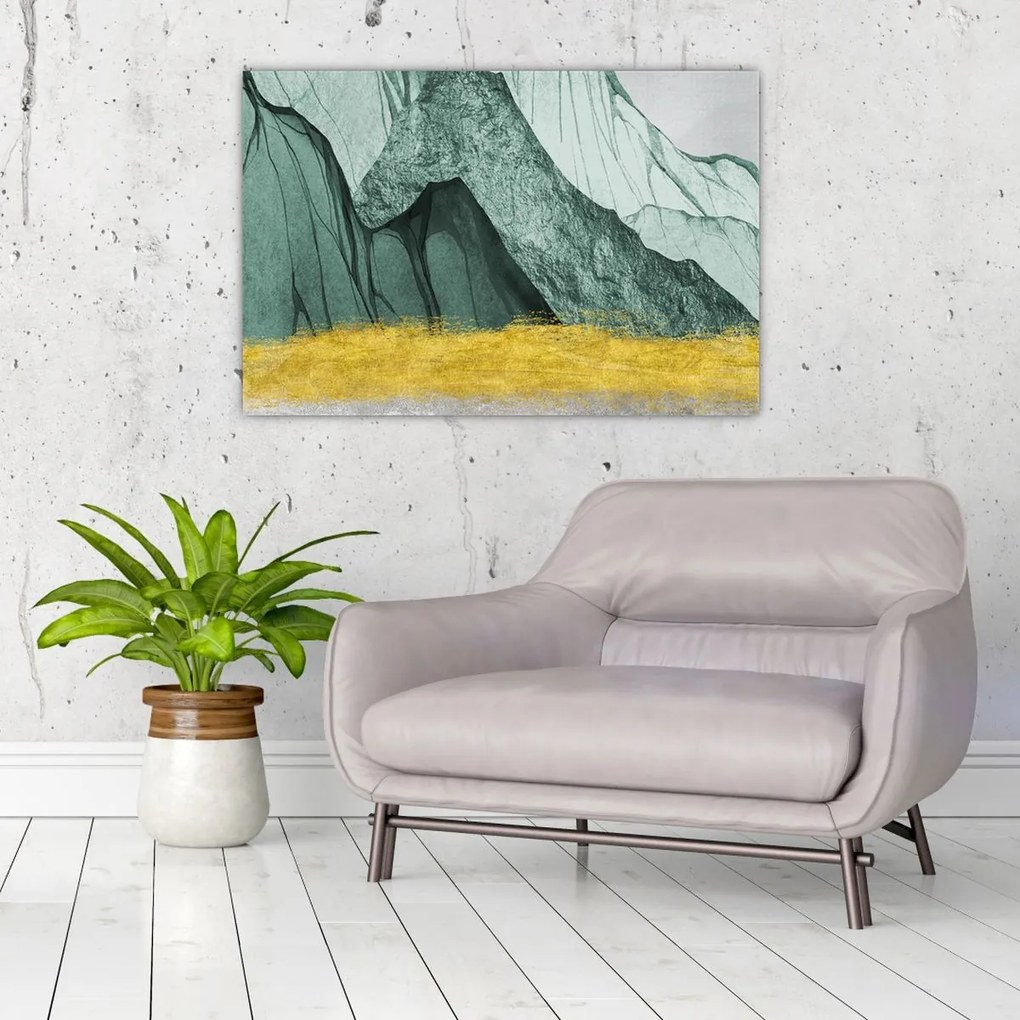 Obraz - Smaragdové hory N⁰2 (90x60 cm)