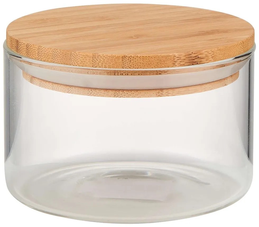 WOODLOCK Sklenená dóza 550 ml - číra/prírodná