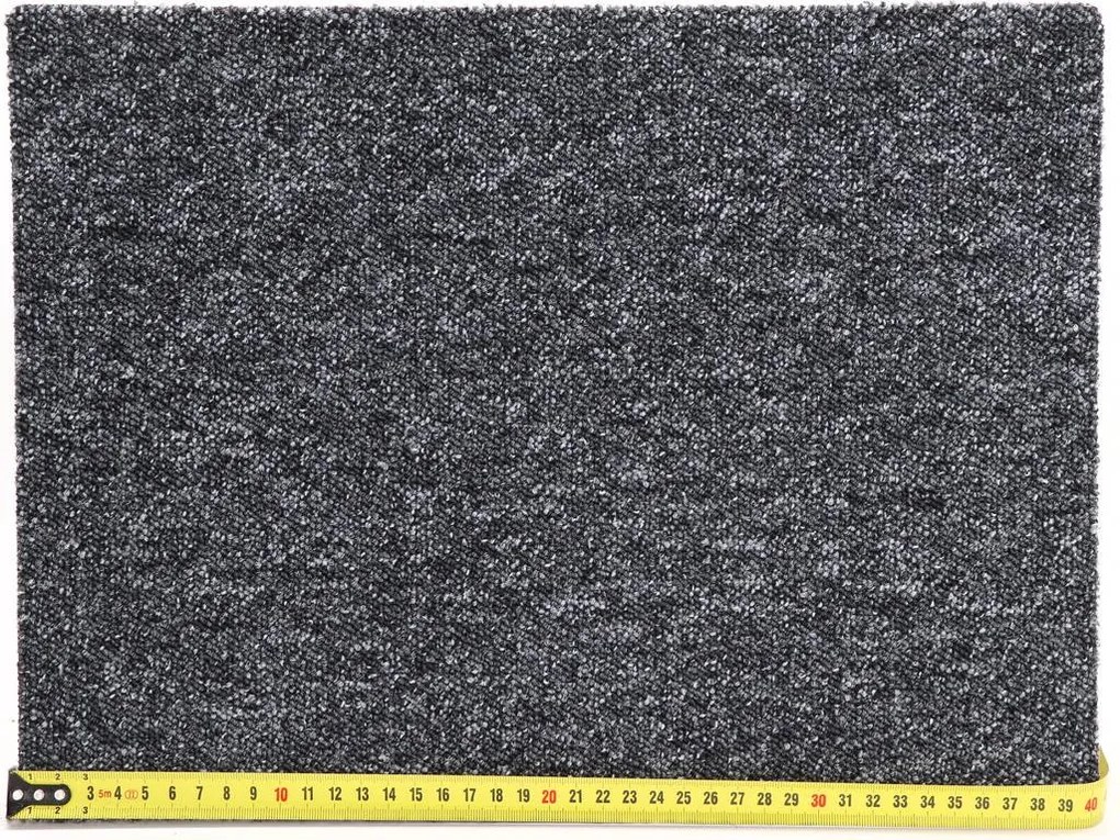 Condor Carpets, AKCIA: 95x185 cm Koberec metráž Extreme 77, šíře, šedá, ab (mriežka), chodba / predsieň