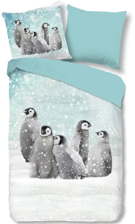 Good Morning Flanelová obliečka Good Morning 2505 Pengu 140x200/70x90 cm
