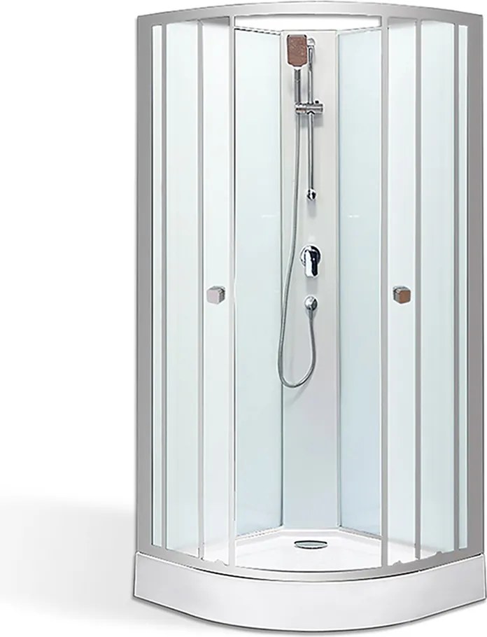 Roltechnik Outlet Štvrťkruhový sprchový box NOVA ROTH-Variant: rozmery: 90x90 cm - (NOVA-900 - 4000943), ROTH-Profily: profily: brillant, výplň: Matt…