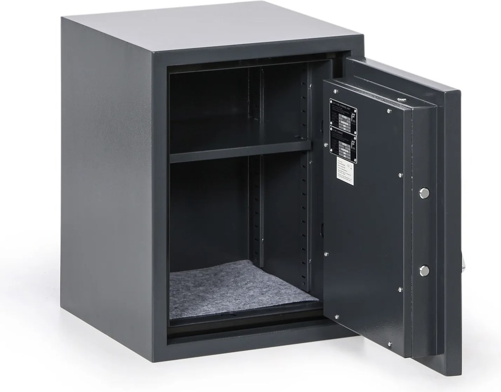 Ohnivzdorný nábytkový trezor s elektronickým zámkom, trieda S2, 580 x 440 x 435 mm