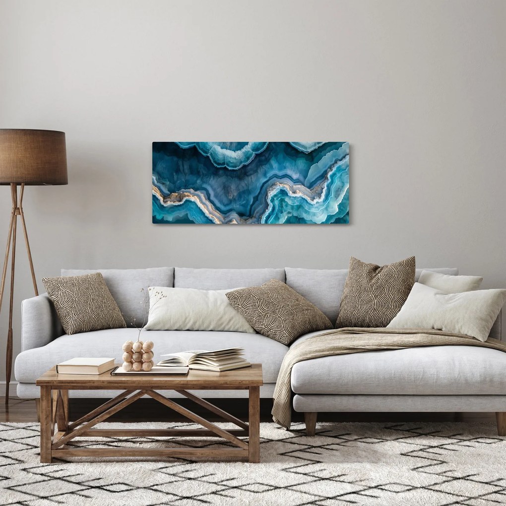 Obraz - Akvamarín detail (120x50 cm)