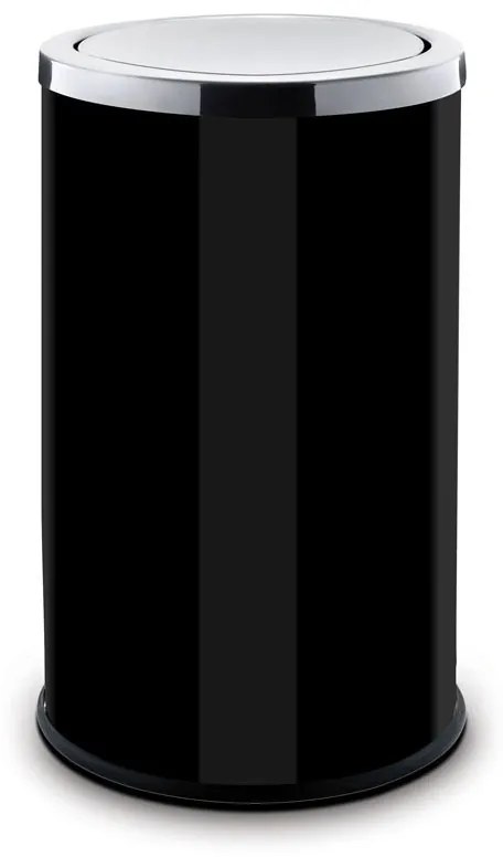 Alda Vnútorný odpadkový kôš 18 L, s výkyvným vekom, lakovaný čierny