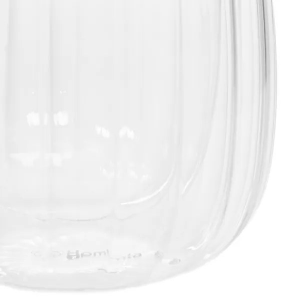 Sada dvoch pohárov CEMBRA GROOVE s dvojitým dnom 888118 250 ml