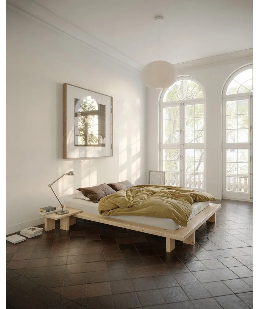 Nočný stolík z borovicového dreva v prírodnej farbe Japan – Karup Design