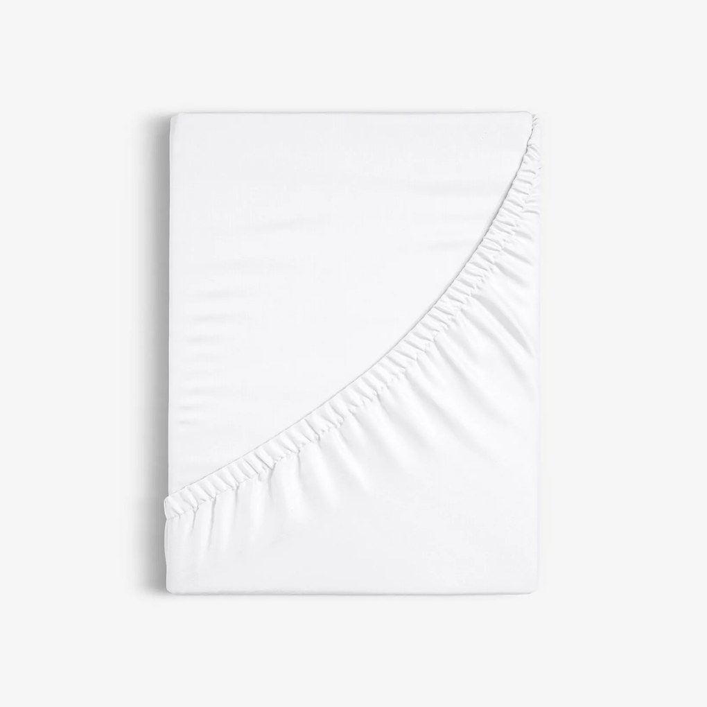 Goldea bavlnená napínacia plachta - biela 80 x 160 cm