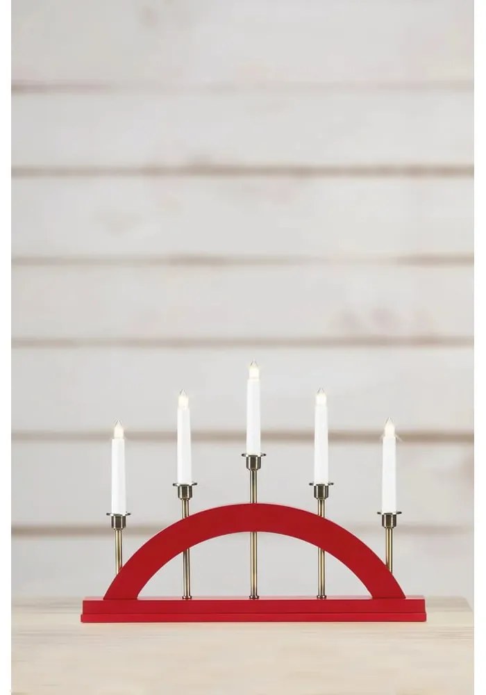 Červená vianočná svetelná dekorácia Bridge – Markslöjd