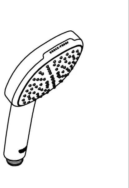 GROHE 263972431 - Ručná sprcha VITALIO COMFORT 110 162 × 110 mm čierna