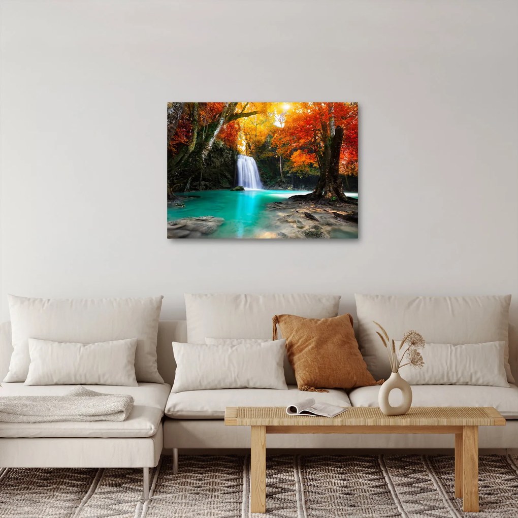 Obraz - Smaragdová lagúna (70x50 cm)