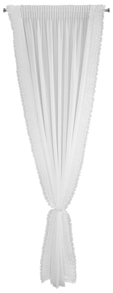 ZÁCLONA NA PÁSKE LUISA2 140X270 CM BIELA