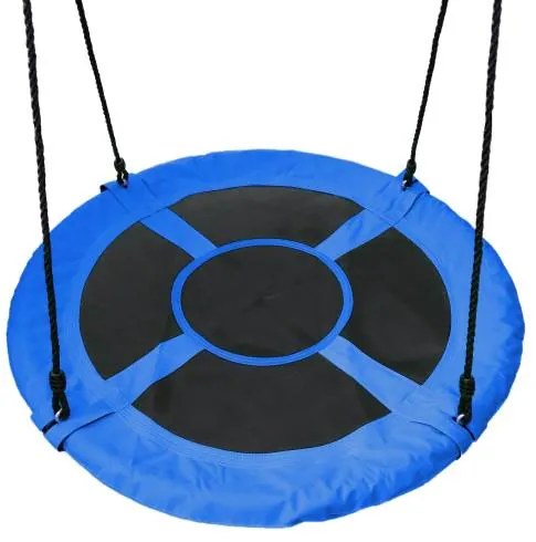 Hojdačka bocianie hniezdo modrá