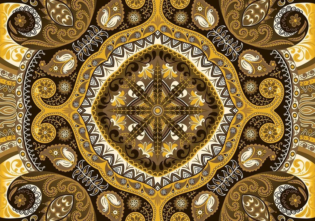 Fototapeta - Žltá mozaika (254x184 cm)