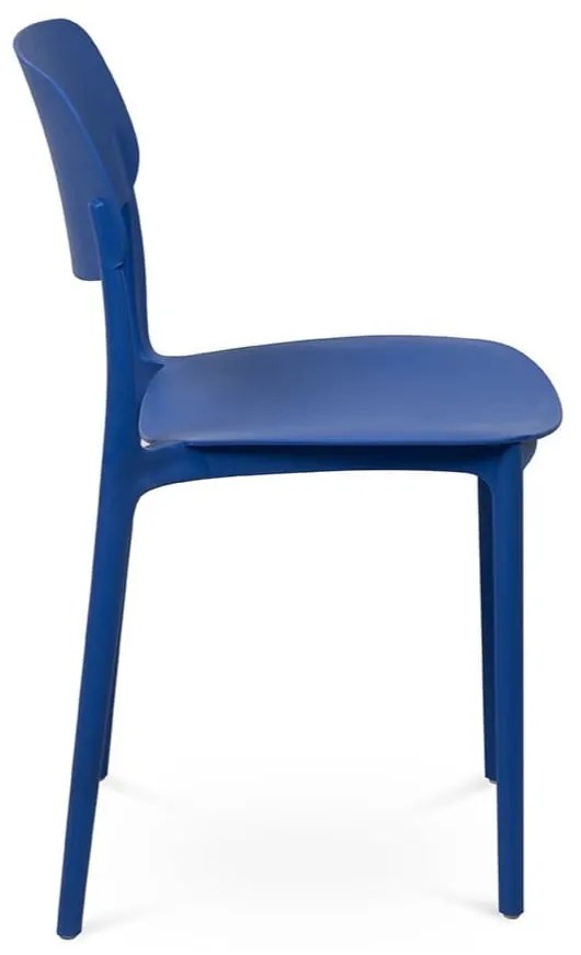Modrá plastová záhradná stolička Hébé – Bonami Essentials