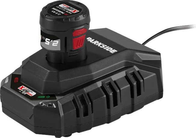 Parkside® Aku priamočiara píla 12 V Pstka 12 C3 + Akumulátor 12 V/2,5 Ah Papk 12 2.5 B1 + Nabíjačka 6 A Plgk 12 6.0 B1 (800012044)