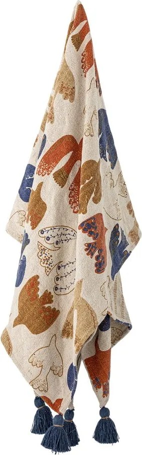 Hnedá deka z recyklovanej bavlny 130x160 cm Anniversary – Bloomingville