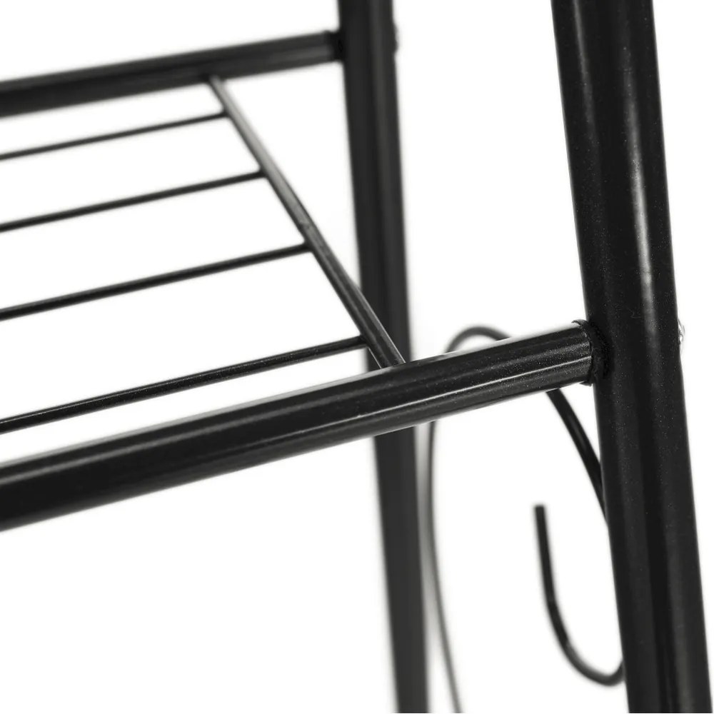 Kondela Regál, 3-policový, tmavosivá, VERUMA