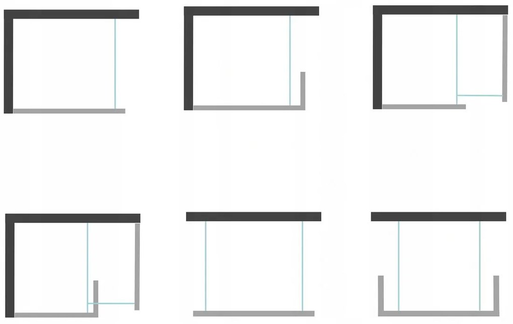 Mexen Kioto, sprchová zástena typu WALK-IN 140x200 cm, 8mm sklo s efektom námrazy, 800-140-000-00-30