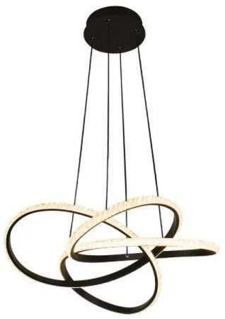 LED stmievateľný luster na lanku LED/95 W/230 V 3000–6500 K, priemer 57 cm + diaľkové ovládanie