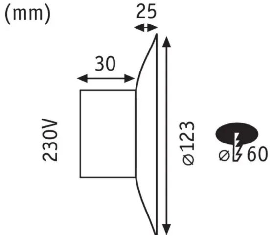 Paulmann 92926 - LED/2W Schodiskové svietidlo DEKORATIV 230V