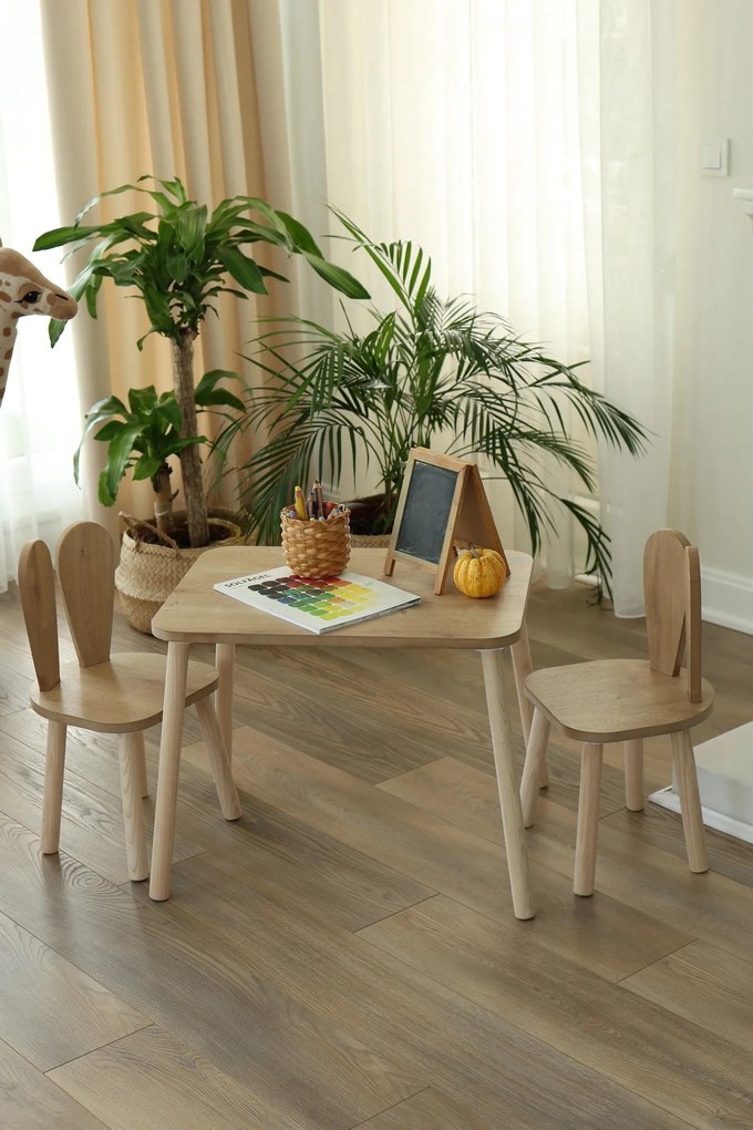 Sada dětského nábytku Bunny hnědá