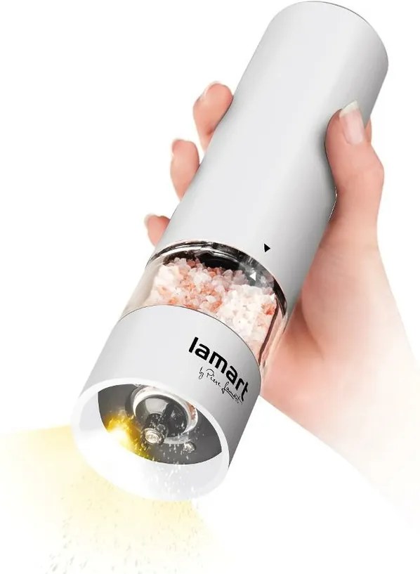 Lamart LT7062 elektrický mlynček na korenie Ruber, biela