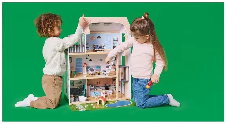 lupilu® Drevený domček pre bábiky XXL (100393928)