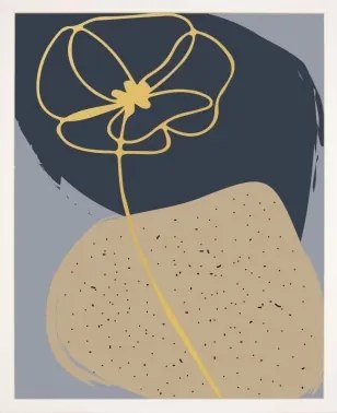 Rámovaný obraz Abstraktný kvet I, 24x30 cm%