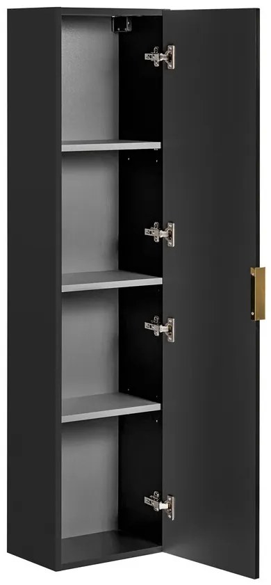 Kúpeľňová zostava Casad so zápustnými umývadlami, skrinkami a umývadlom 120 cm čierna