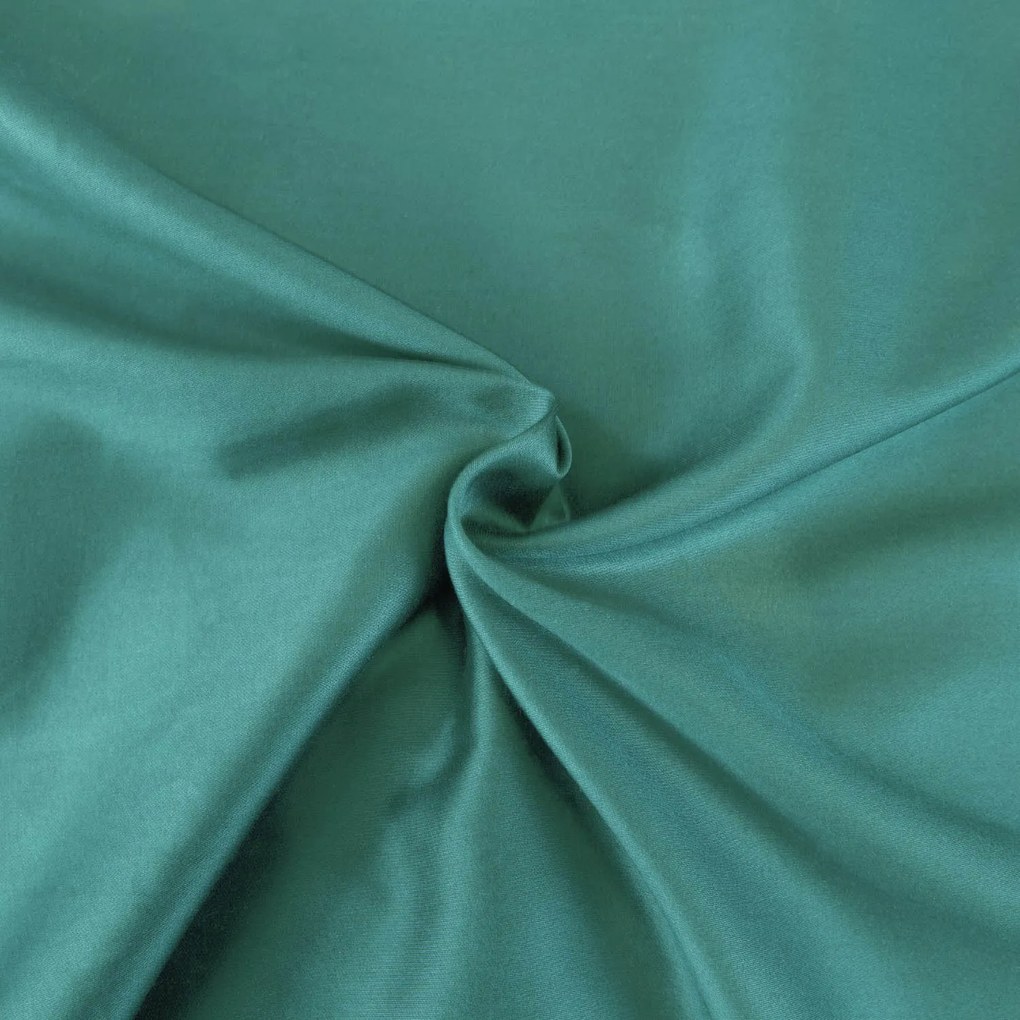 SATÉNOVÉ OBLIEČKY SATYNLOVE CLASSIC 160X200 CM, 2KS 70X80 CM TMAVOTYRKYSOVÉ