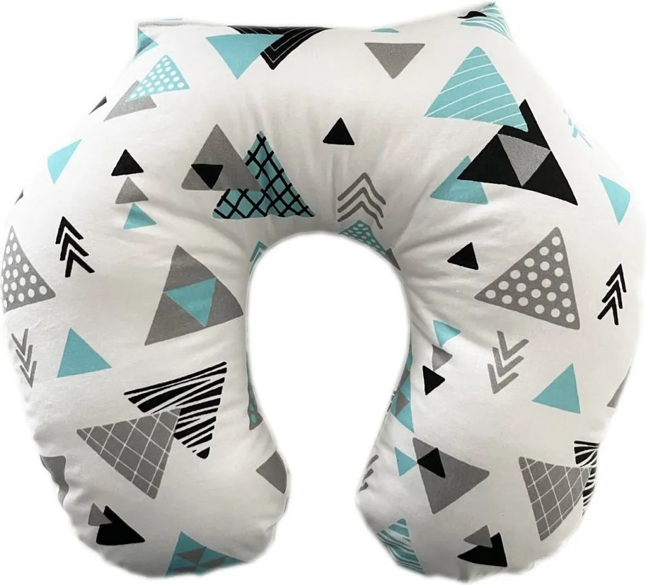 Polášek Cestovný vankúš - Biela / čierna / šedá