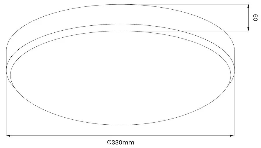 Stropné LED svietidlo Maya, 1x LED 15w, 4000k, g
