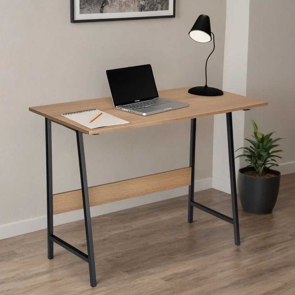Loftový písací stôl SKAGEN dub moderný