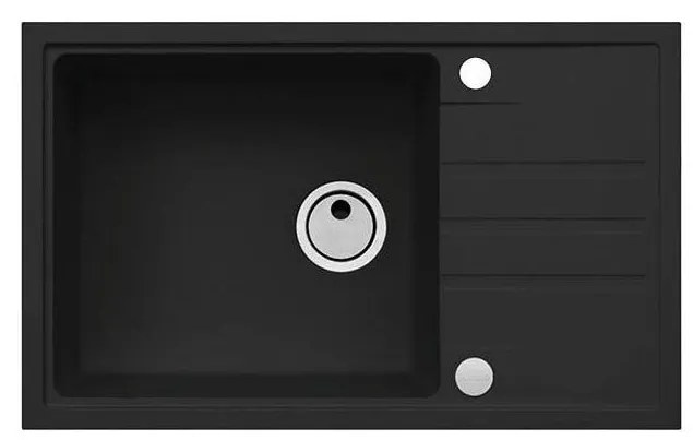 ALVEUS 1149117 - Kuchynský drez INTERMEZZO 78x48 cm granit/čierna