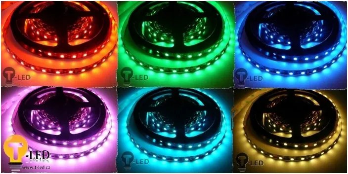LED Solution RGB LED pásik 14,4W 24V bez krytia IP20 08230