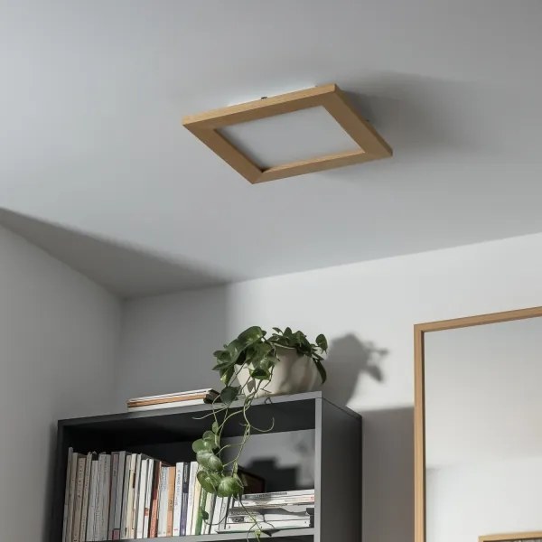 Eglo - LED RGBW stmievateľný prisadený panel SALOBRENA-C LED/16W/230V hnedý + diaľkové ovládanie