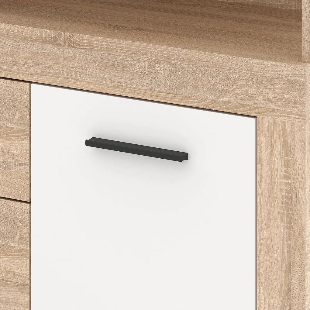Vintino Komoda LARGO MIDI B 119,5 cm – dub sonoma / biela