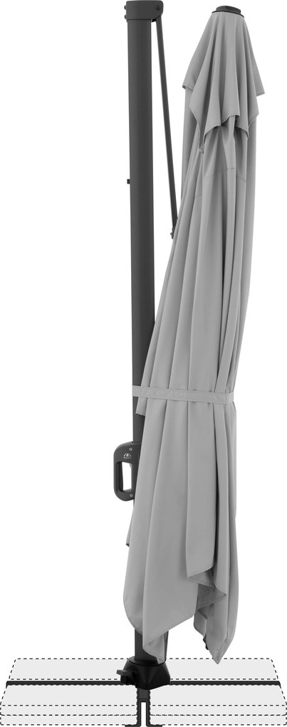 Doppler LIFE 300 x 400 cm – výkyvný záhradný slnečník s bočnou tyčou