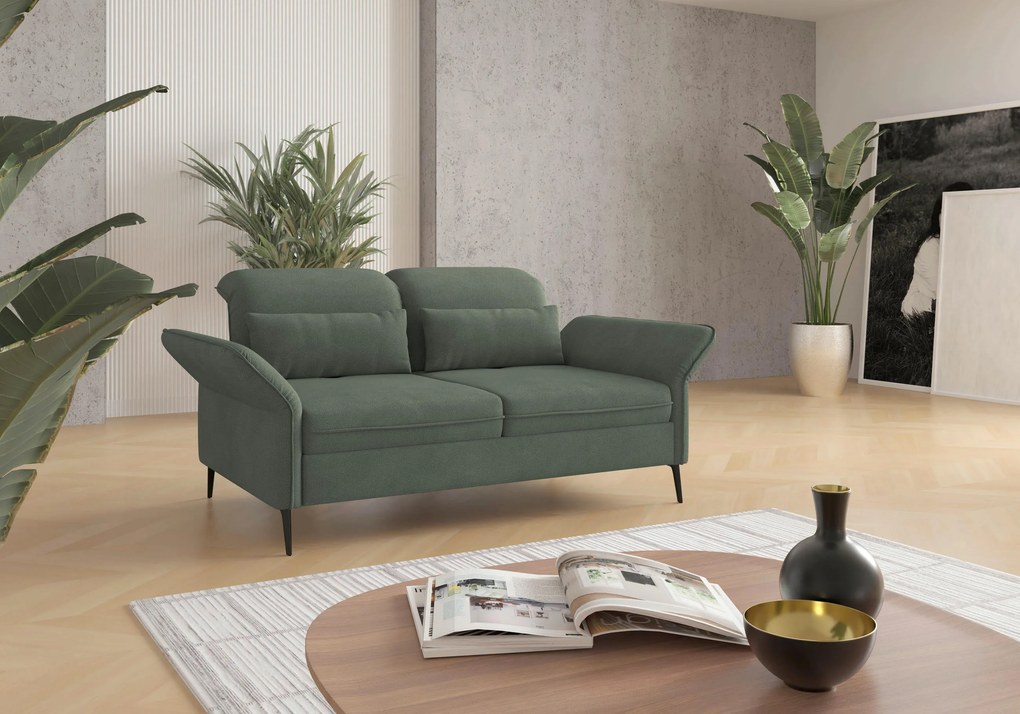 XXXLutz 2,5-MIESTNA POHOVKA, textil, zelená Sit & More - Sedačky - 00014401186C